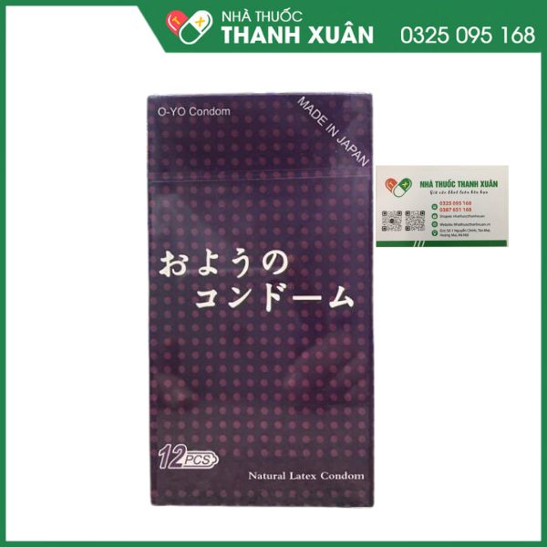 Bao cao su gân gai O-YO giúp ngừa thai và tránh lây nhiễm bệnh qua dường tình dục